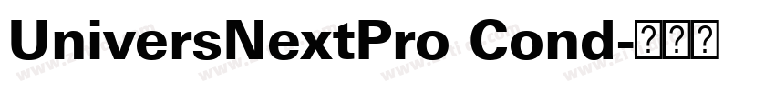 UniversNextPro Cond字体转换